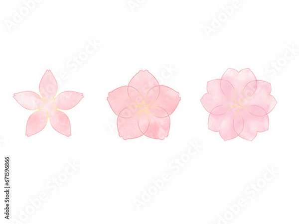 Obraz 水彩で描いた桜のアイコン