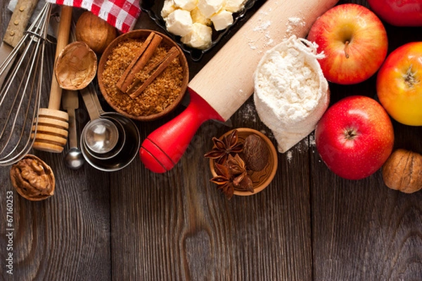 Obraz Apple pie ingredients.