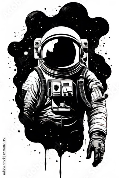 Fototapeta Cosmic Explorer: Astronaut Background