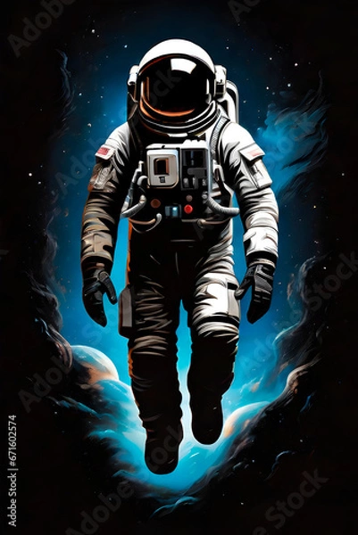 Fototapeta astronaut on the moon