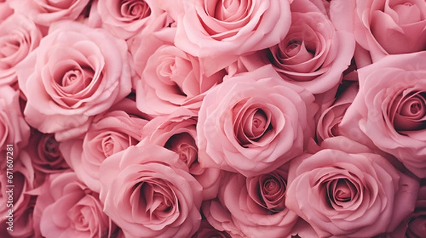 Obraz pink roses background