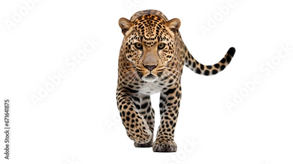 Obraz Leopard on transparent background