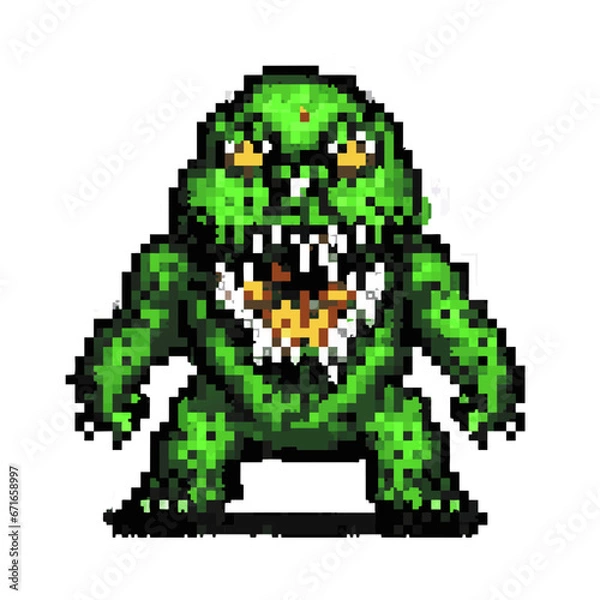 Obraz monster , pixel art, rpg game, rpg maker, restaurant 