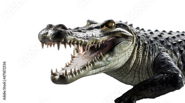 Obraz Crocodile on transparent background