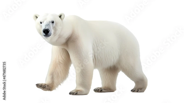 Obraz Polar bear on transparent background