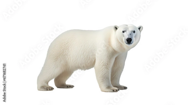 Obraz Polar bear on transparent background