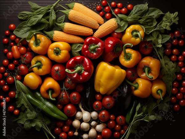 Fototapeta vegetables on the table