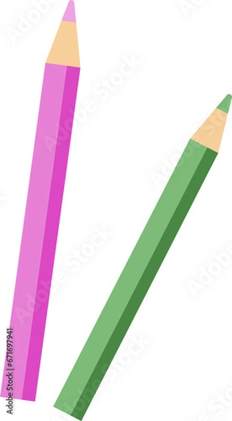 Obraz Back to school with school items and elements.colored pencils