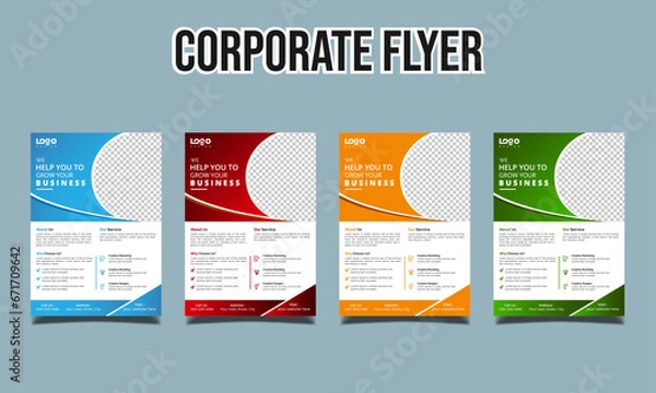 Obraz corporate business flyer, corporate vector design