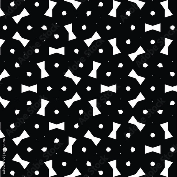 Fototapeta Geometric abstract bones seamless patterns