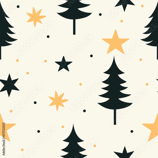 Obraz Seamless Christmas pattern. Vector illustration