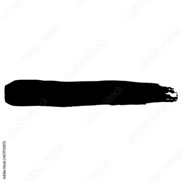 Fototapeta 和風素材　筆で描かれた線のイラスト　ベクター