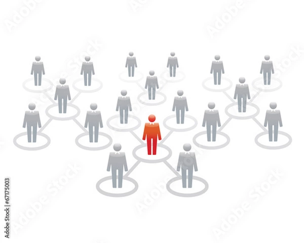 Fototapeta vector office icon team