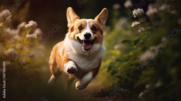 Obraz Uroczy pies corgi