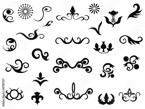 Fototapeta Ornamental design elements