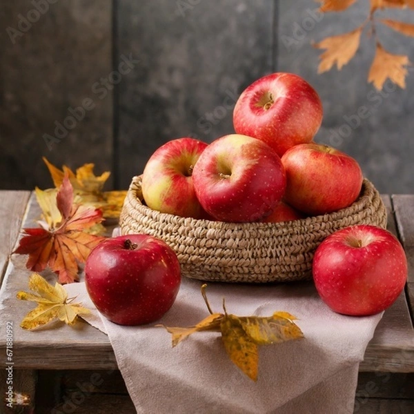 Obraz Red apples on a table