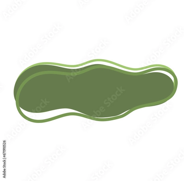 Obraz Organic Shape Long Blob Vector 