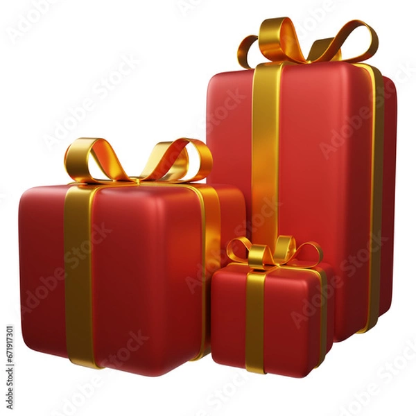 Obraz gift box with ribbon