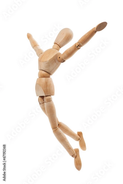 Obraz Wooden model with freedom concept