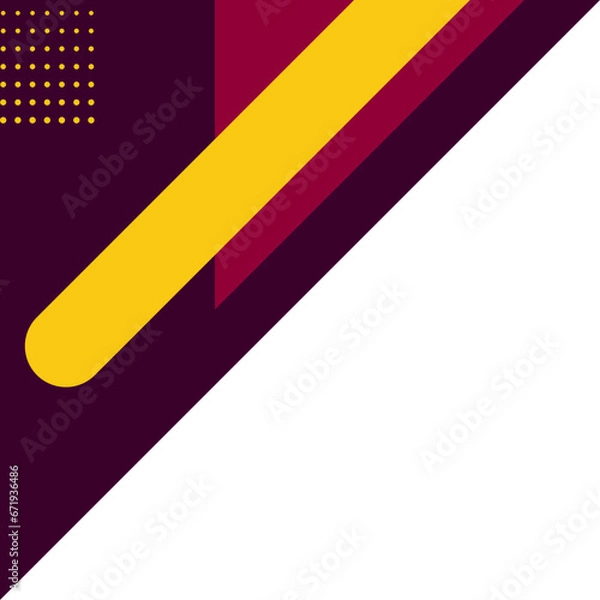 Obraz Round Geometric Corner Vector