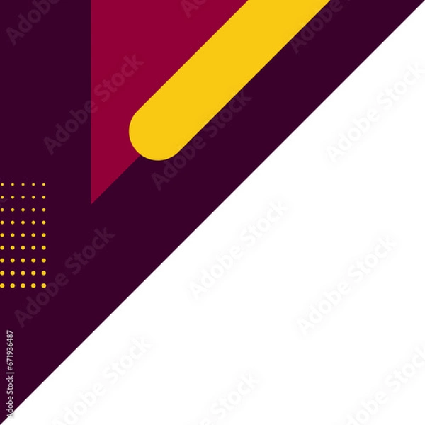 Obraz Round Geometric Corner Vector