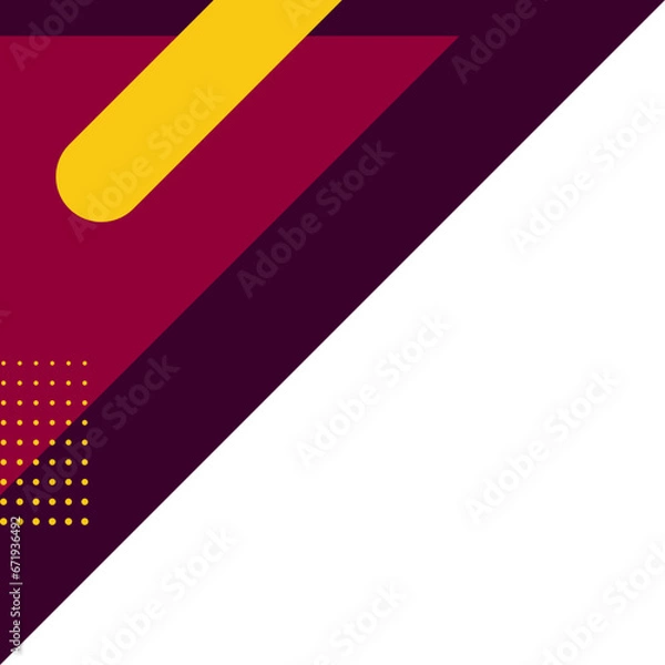 Obraz Round Geometric Corner Vector