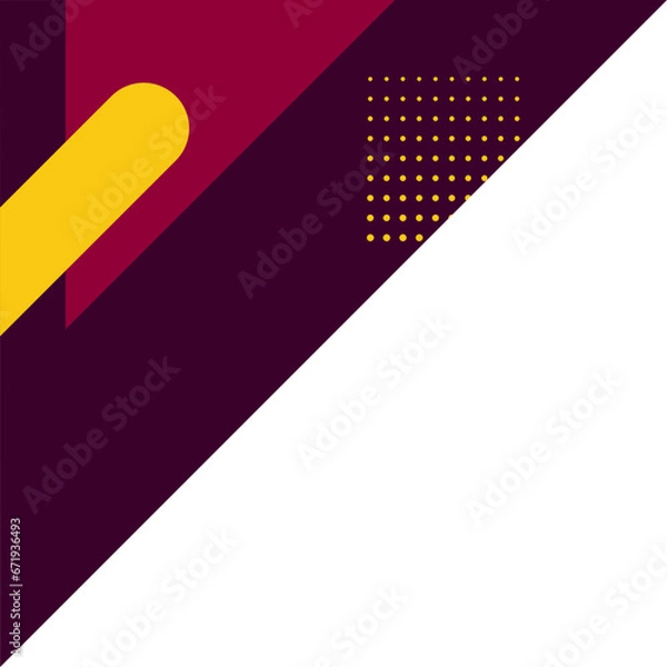 Obraz Round Geometric Corner Vector