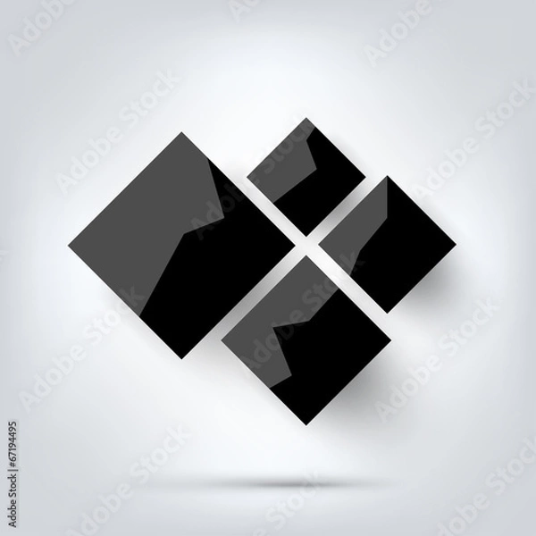 Fototapeta Black cloud computing background . Social network. Mobile app.