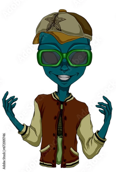 Fototapeta Alien Old School Chic Chic