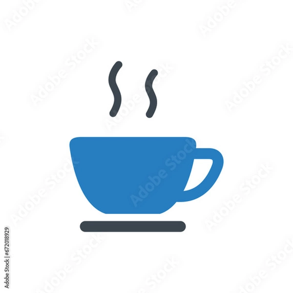 Fototapeta Coffee cup vector icon