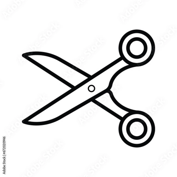 Obraz Scissors icon design, illustration design