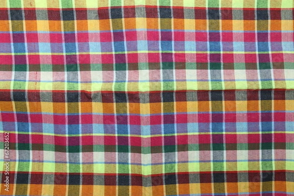 Fototapeta Colorful loincloth fabric background