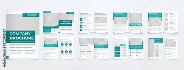 Obraz business brochure template editable vector design