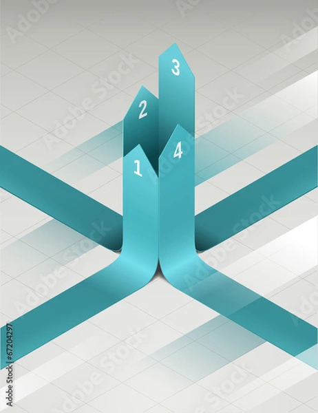 Obraz Paper vertical arrows