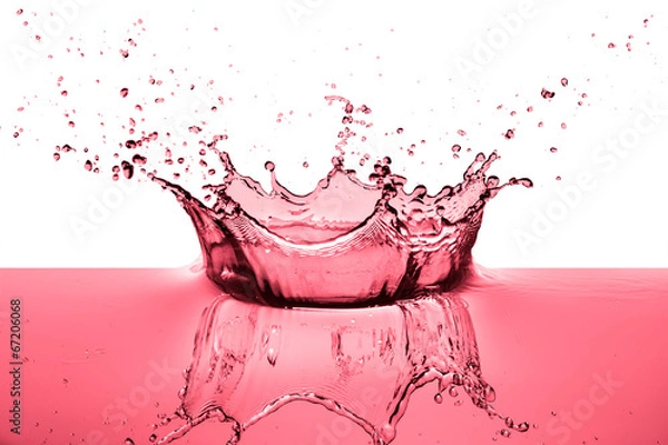 Fototapeta red wine splashing as celebration abstract