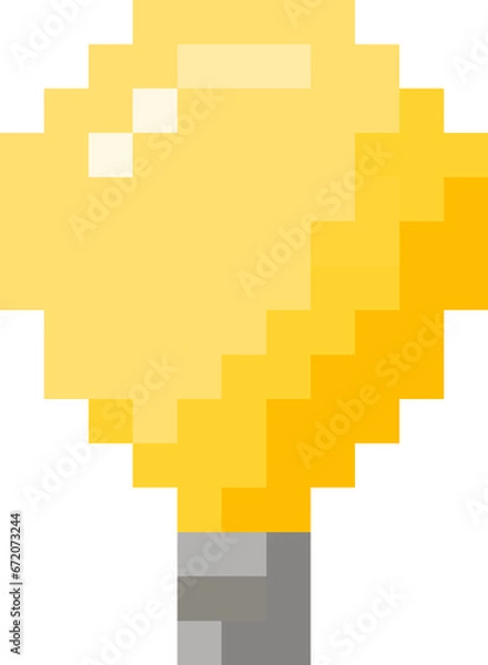Fototapeta Light bulb pixel
