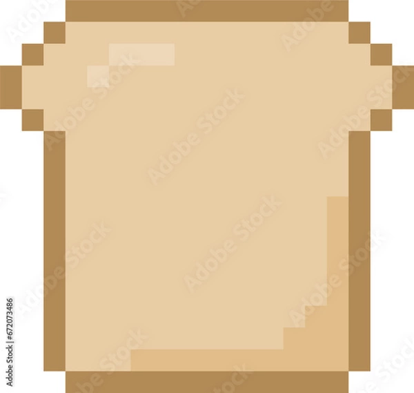 Fototapeta pixel slice of toasted bread