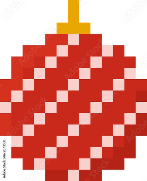 Fototapeta Pixel Christmas ball