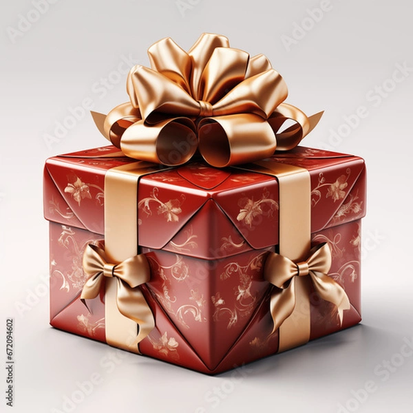 Obraz gift box with ribbon