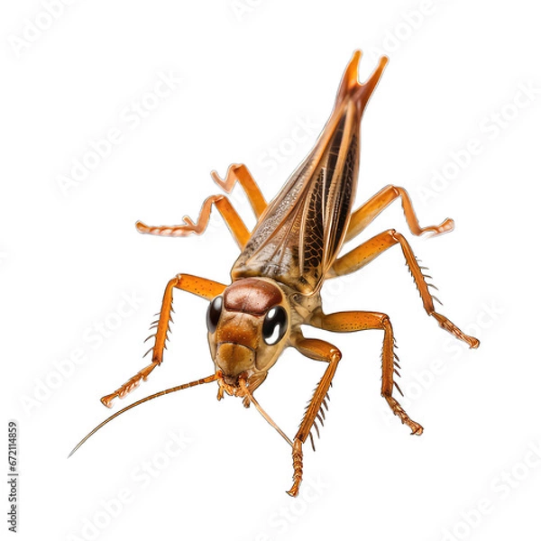 Obraz Cricket/grasshopper isolated on white background