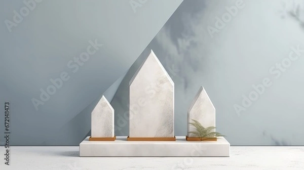 Fototapeta Elegant Display with Minimalistic Natural Design