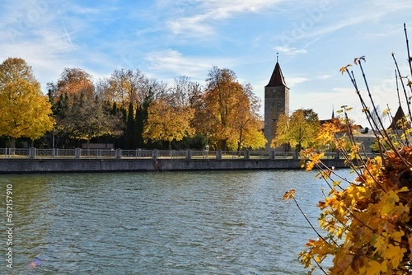 Obraz autumn on the river