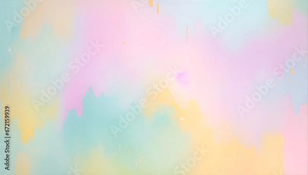 Fototapeta This image features a blurred abstract background with splashes of color. The paint splashes are made of a variety of materials, including acrylic, watercolor, and gouache.