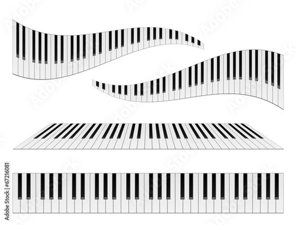 Obraz Klawiatury fortepianowe