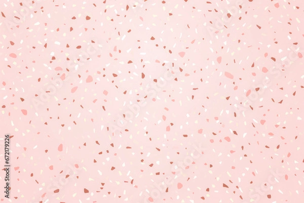 Obraz Pastel Texture Of Terrazzo Tiles With Small Specks Created Using Artificial Intelligence