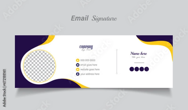 Obraz Simple Email signature design