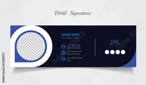 Obraz Creative Email signature design