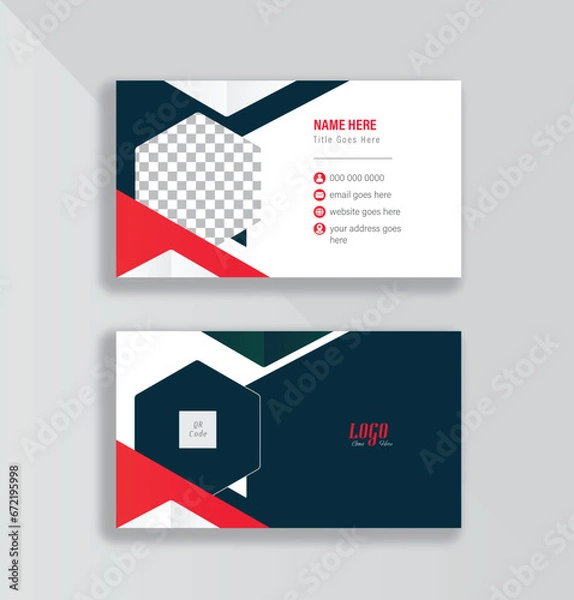 Obraz Business card design layout
