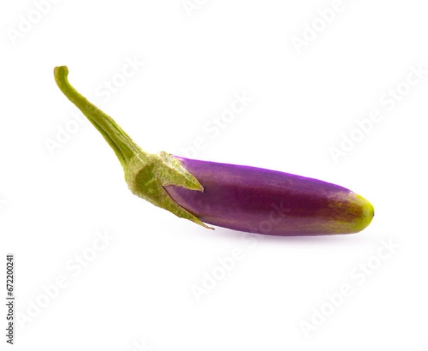 Obraz Eggplant isolated on transparent.