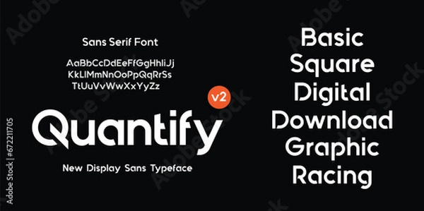 Obraz Quantify premium luxury elegant alphabet letters and numbers. Elegant wedding typography classic serif font decorative vintage retro. Creative vector illustration